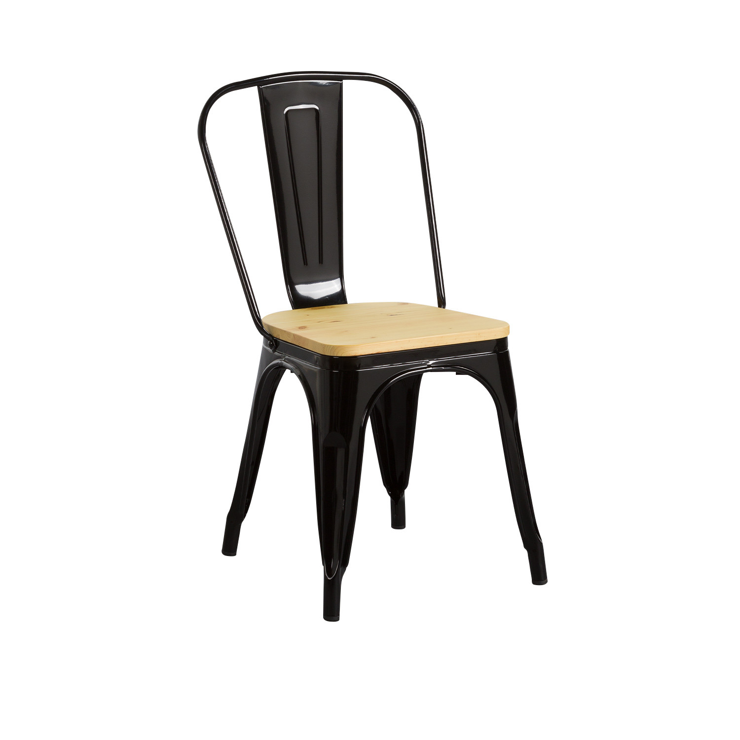 Silla Industrial Strong con Asiento de Madera 45x54x85cm Thinia Home Sillas de Comedor 1